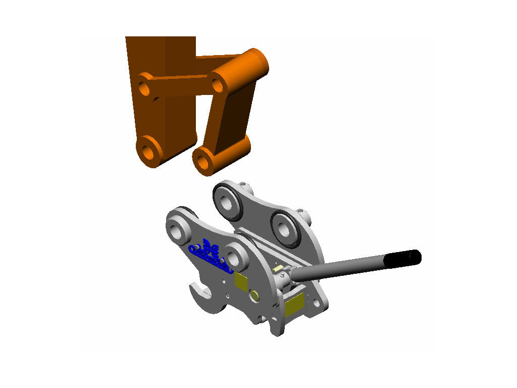Universal Spring Bracket TAG universal spring loaded manual release quick coupler 12000 - 20000