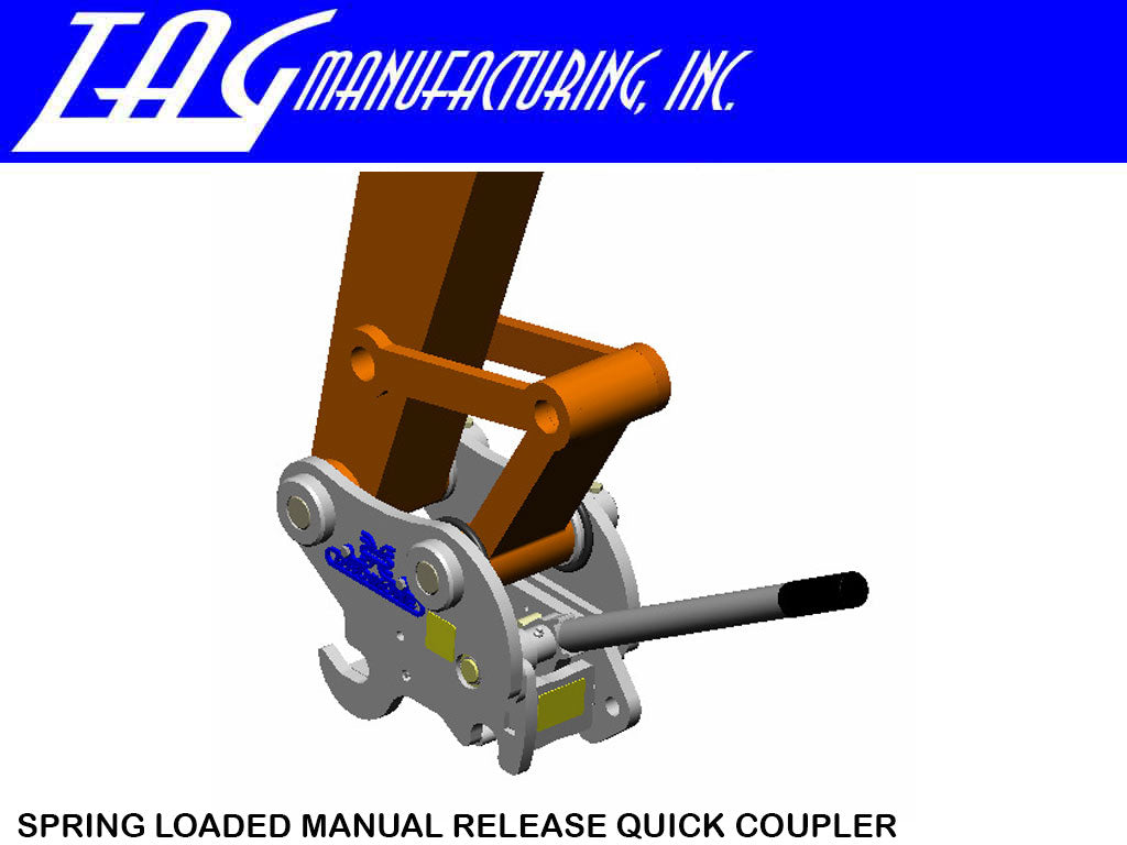 TAG universal spring loaded manual release quick coupler 12000 - 20000 lbs.