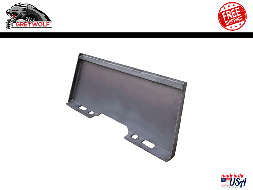 GREYWOLF 5/16" thick Universal Skid Steer solid Plate