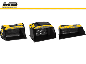 MB shaft screening bucket for skid steer