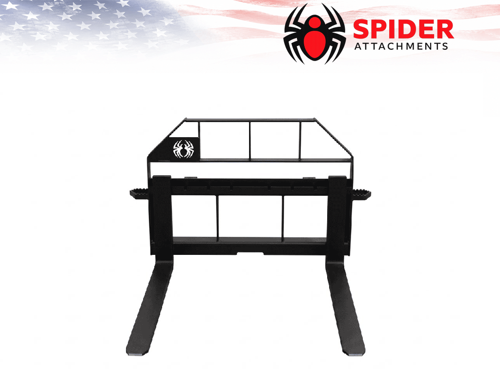 SPIDER Pro-grade pallet fork assemblies for skid steers and tractors