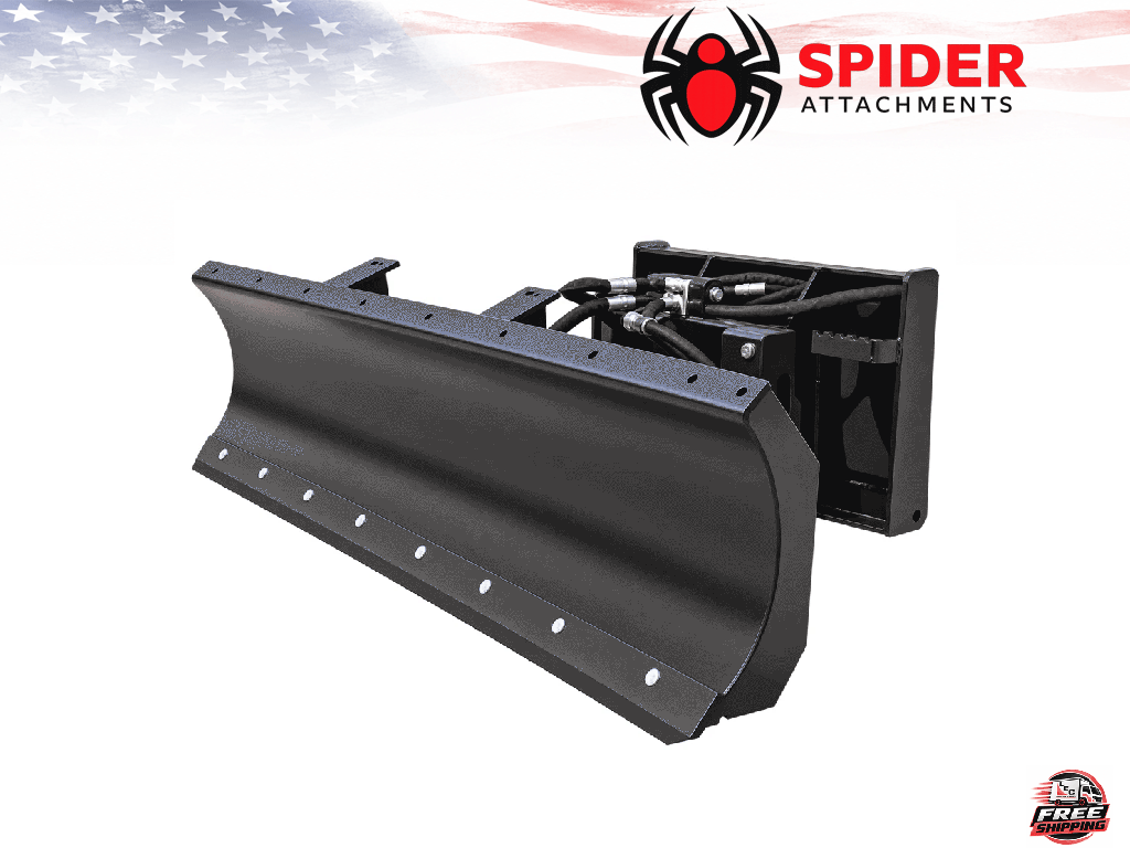 SPIDER ATTACHMENTS Standard Grade Snow Blades for skid steer loaders and compact tractors