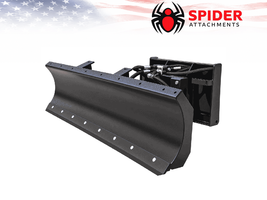 SPIDER ATTACHMENTS Standard Grade Snow Blades for skid steer loaders and compact tractors