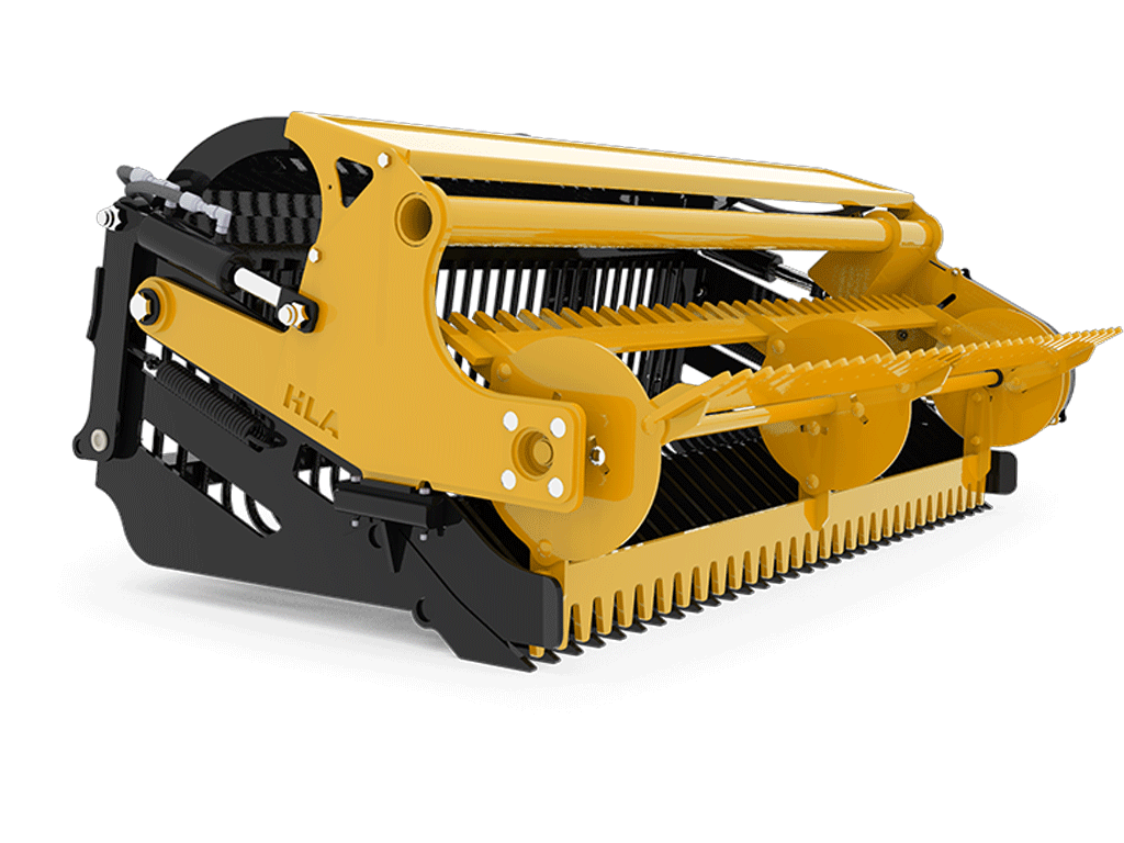 HLA Landscape Stone Picker (with Power Reel) for Skid Steer