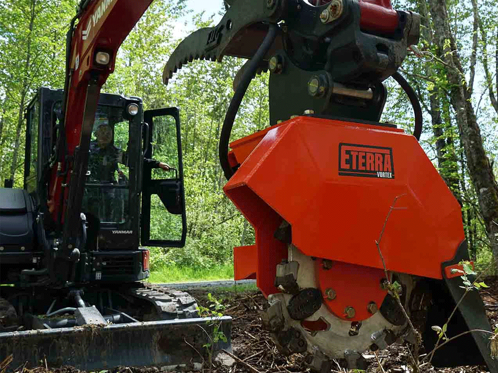 ETERRA Vortex Excavator Stump Grinder Attachment