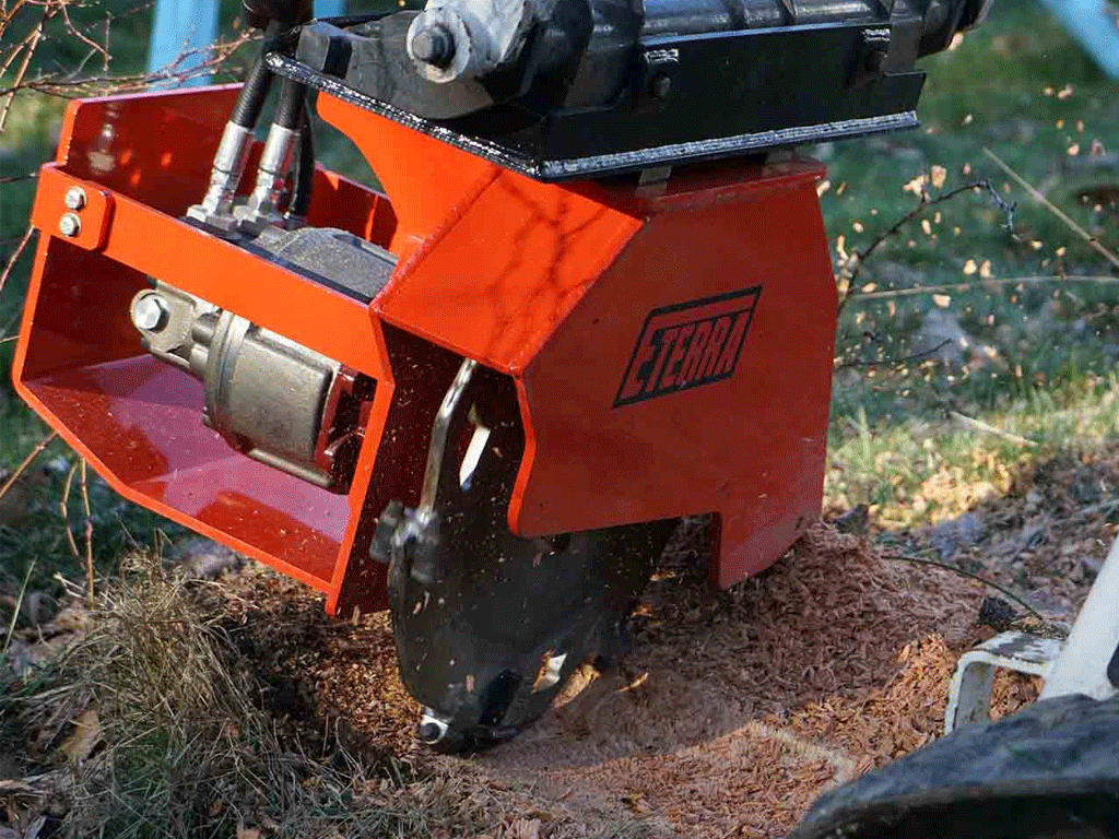 Eterra Vortex Mini Skid Steer Stump Grinder