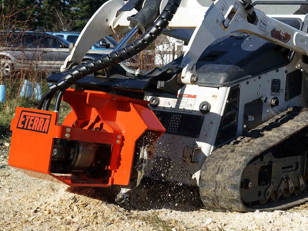Eterra Vortex Mini Skid Steer Stump Grinder