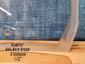 Spider Attachments Kubota SVL65 SVL75 SVL90 SVL95 SVL97  coated polycarbonate replacement windshields