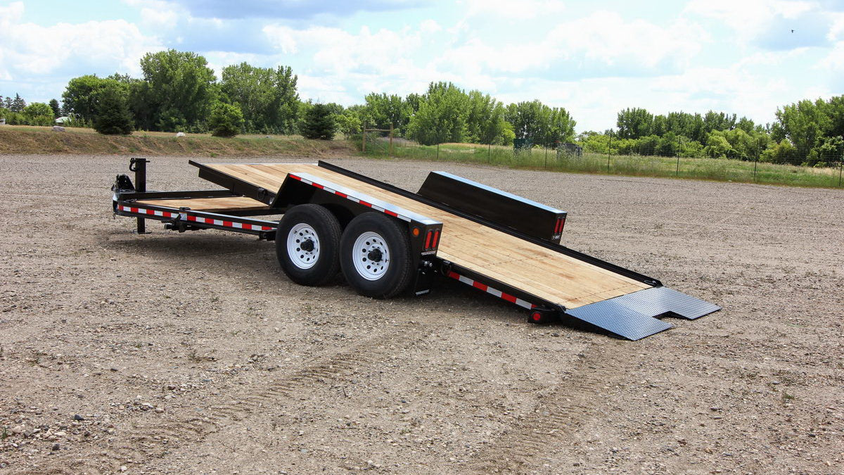 TowMaster T-12DT drop-deck tilt trailer