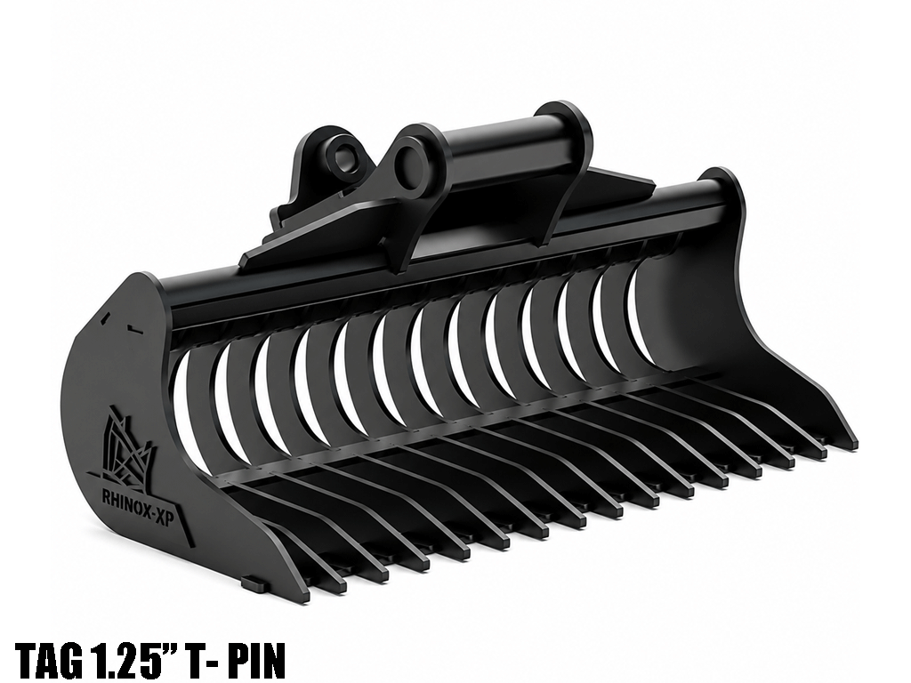 RHINOX RAKE RIDDLE BUCKET 2 to 4 Ton Class