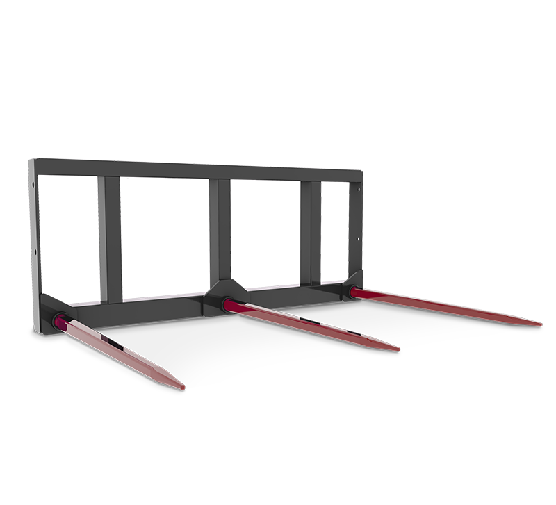 HLA Three Prong Bale Spear for Skid Steer