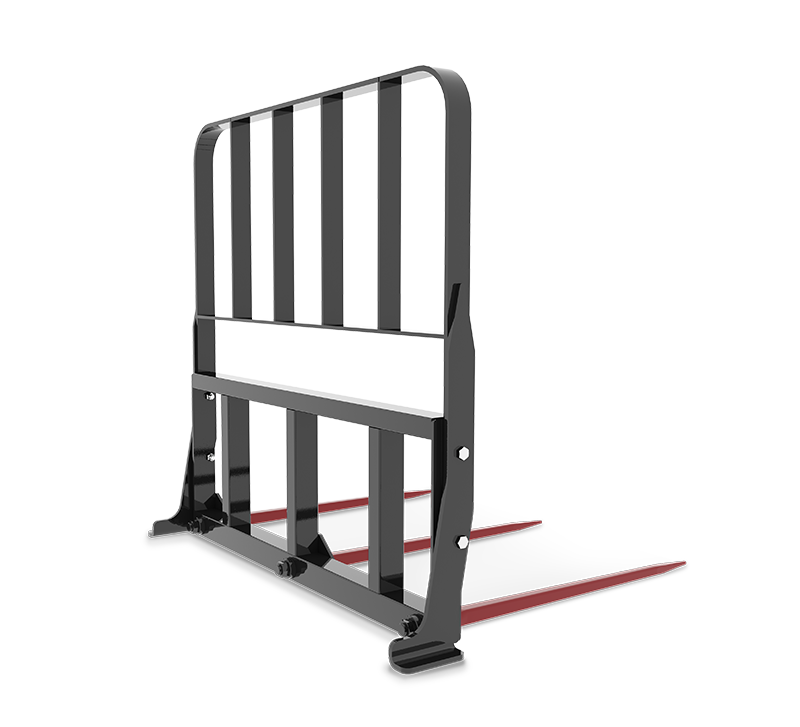 HLA Three Prong Bale Spear with Guard for Skid Steer