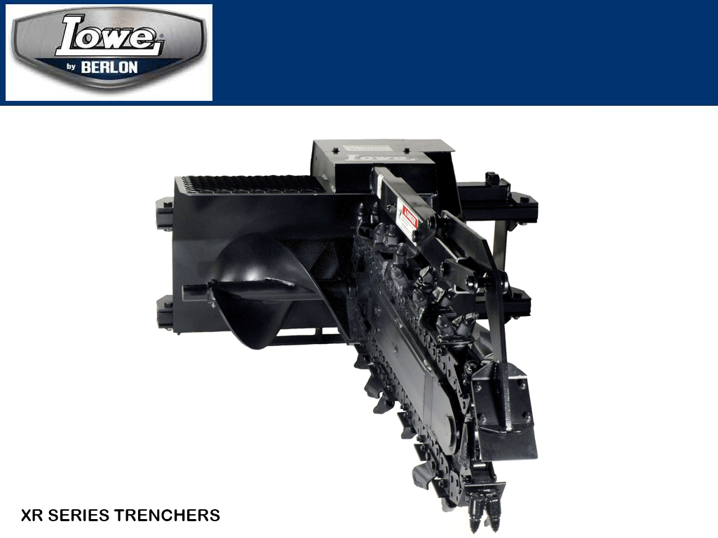 BERLON LOWE XR35 Zanjadora para minicargadora