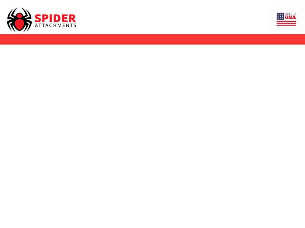 SPIDER Skeleton Cucharón para excavadora 6000 lbs. - 10000 libras.