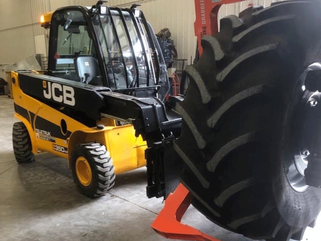 TireGrabber Hydraulic Tire Handler | Heavy Equipment Tire Grabber
