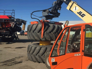 TireGrabber Hydraulic Tire Handler | Heavy Equipment Tire Grabber