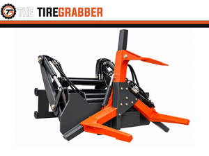 TireGrabber Hydraulic Tire Handler | Heavy Equipment Tire Grabber