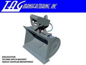 TAG tilt bucket for mini excavators 6000 - 20000 lbs machines
