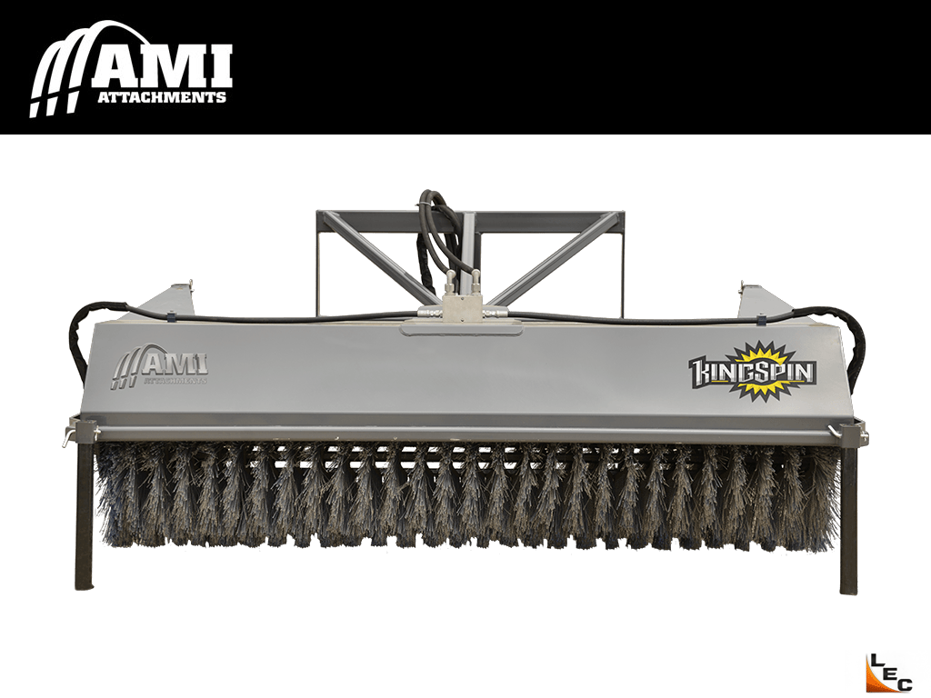 AMI KingSpin Hydraulic Rotary Sweeper for Backhoe Loaders