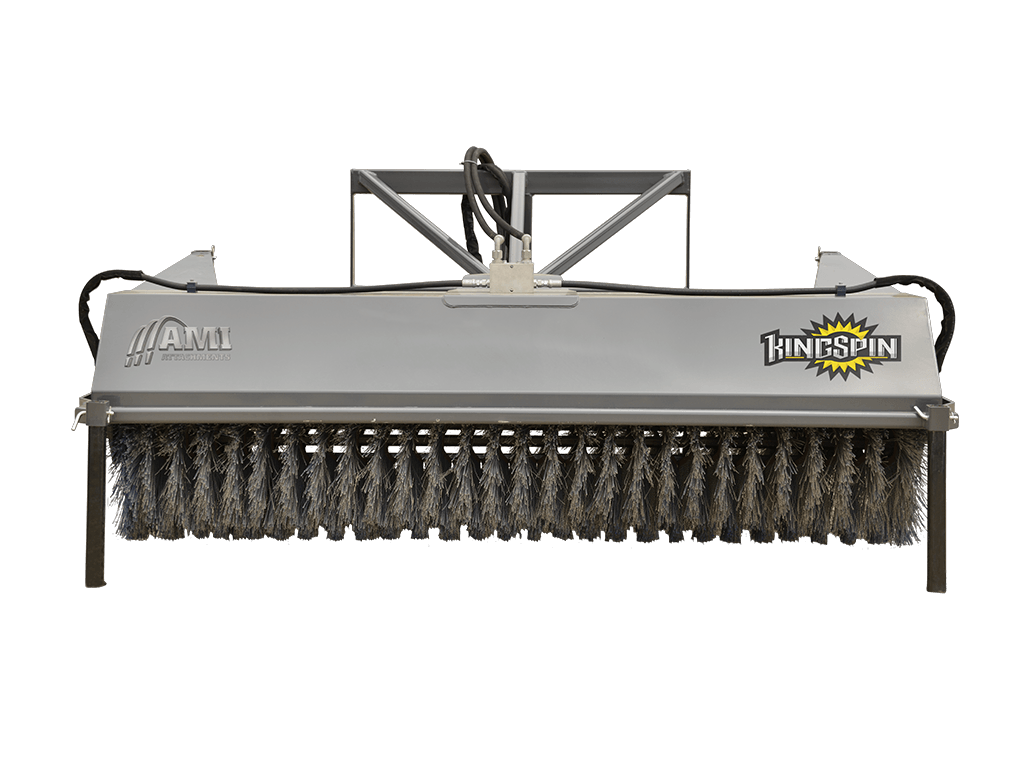 AMI KingSpin Hydraulic Rotary Sweeper for Backhoe Loaders