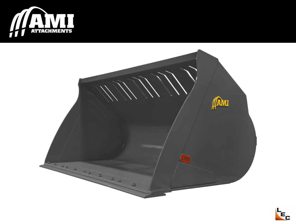 AMI Light Material Bucket / Snow Bucket for Backhoe Loaders