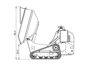 Baumalight DT515RH Self Propelled Track Mini Dumper