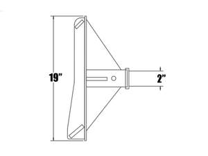 SPIDER ATTACHMENTS trailer hitch attachment with 2" receiver