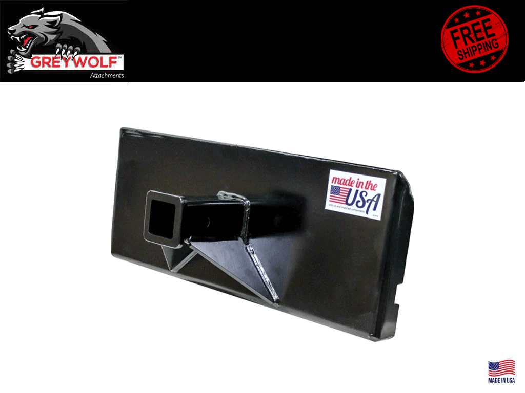 GREYWOLF mini skid steer 2" receiver hitch plate