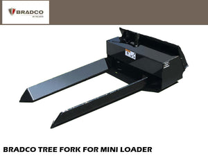 BRADCO tree forks for mini loader
