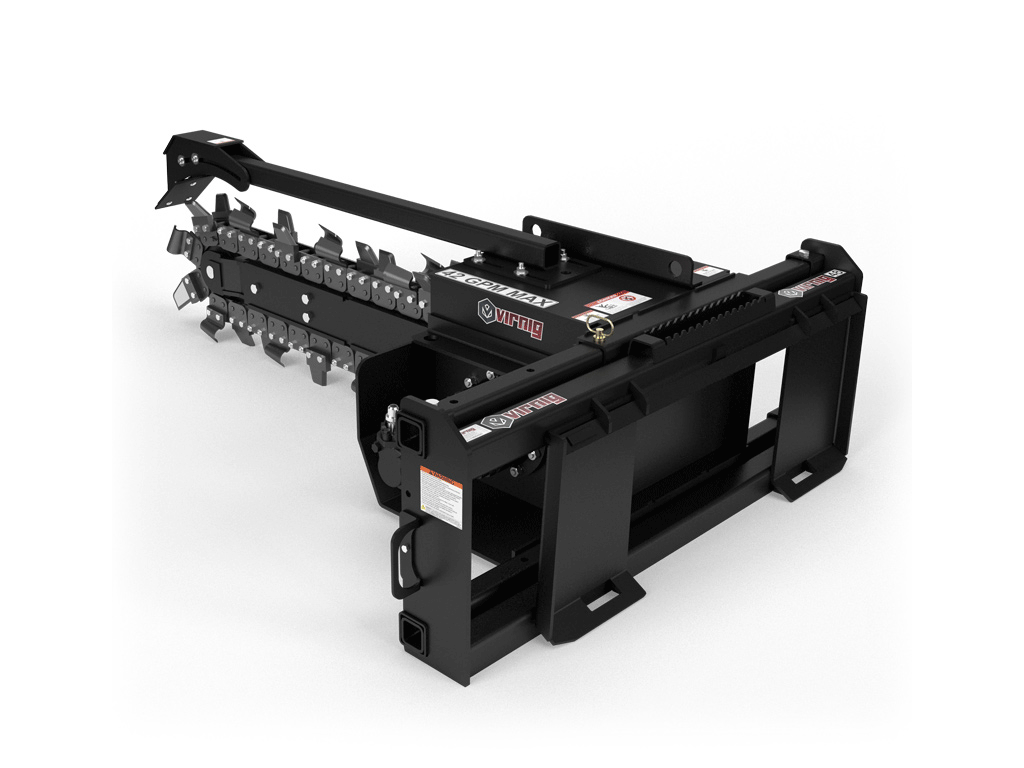 VIRNIG V60 trencher for skid steer