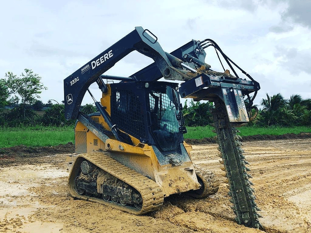 VIRNIG V60 trencher for skid steer