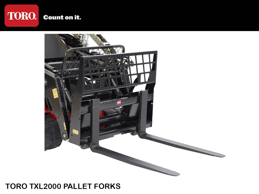TORO DINGO TXL2000 ADJUSTABLE PALLET FORKS