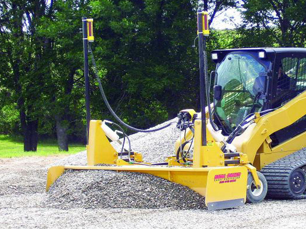 HITCHDOC grading box with futtura laser control equipment for skid steer loaders