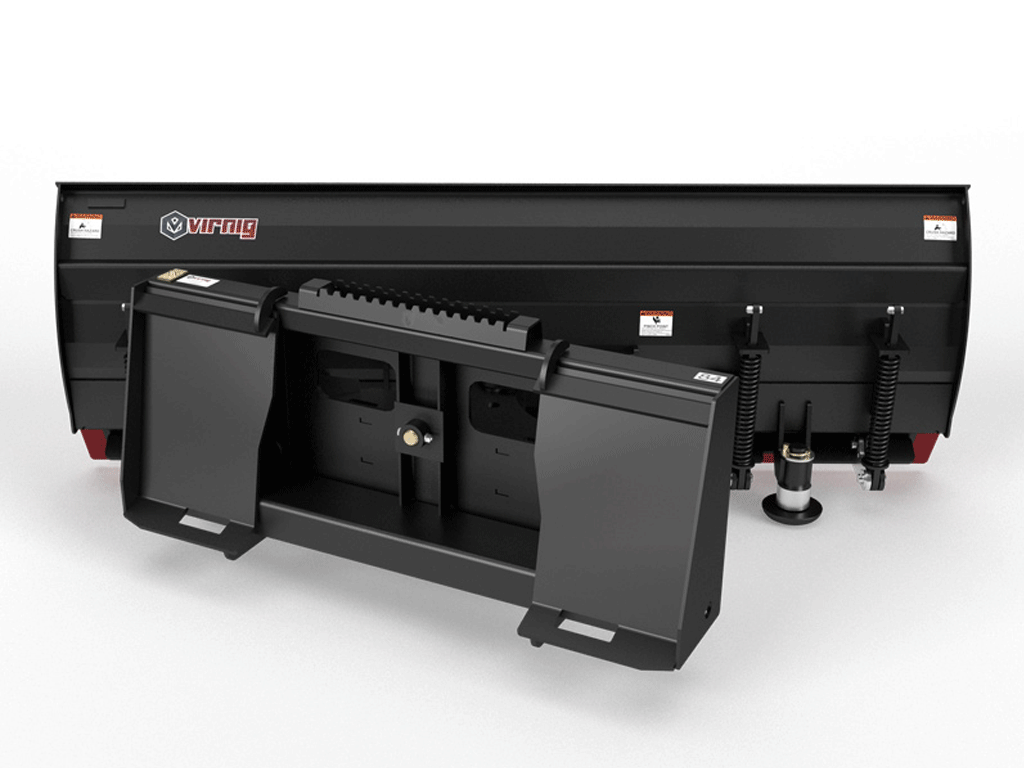 Virnig V40 Angle Snow Blade for machines with universal skid steer mount