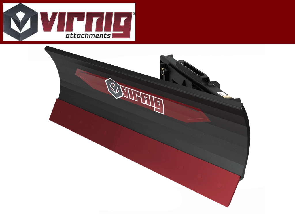 Virnig V40 Angle Snow Blade for machines with universal skid steer mount