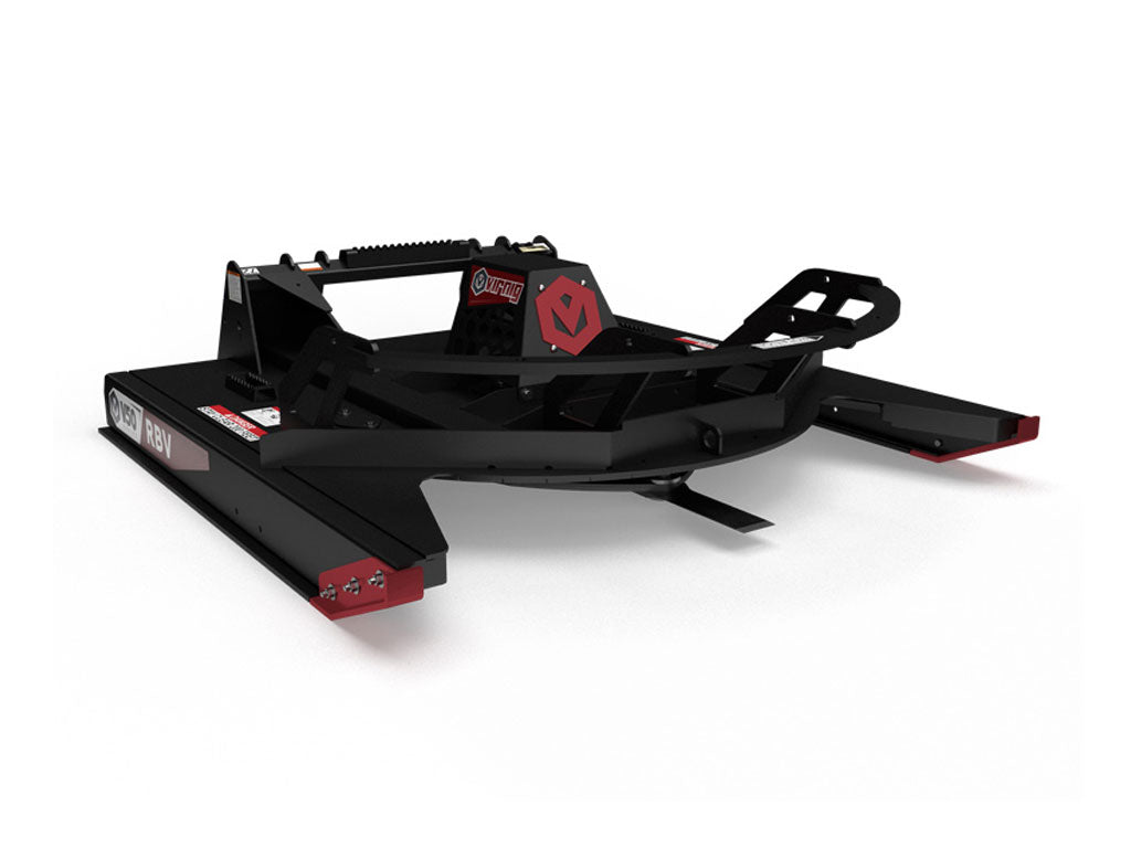 Desbrozadora rotativa Virnig V50 con cubierta frontal abierta