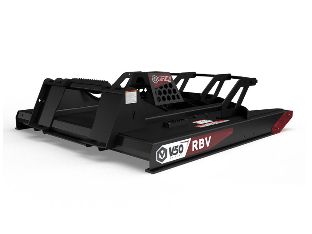 Desbrozadora rotativa Virnig V50 con cubierta frontal abierta