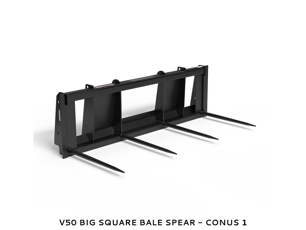 VIRNIG Bale Spears for skid steer loaders