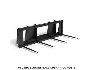 VIRNIG Bale Spears for skid steer loaders