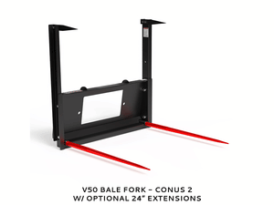 VIRNIG Bale Spears for skid steer loaders