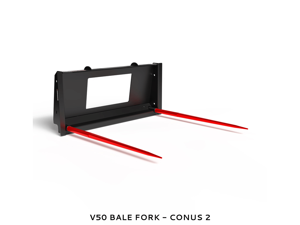 VIRNIG Bale Spears for skid steer loaders