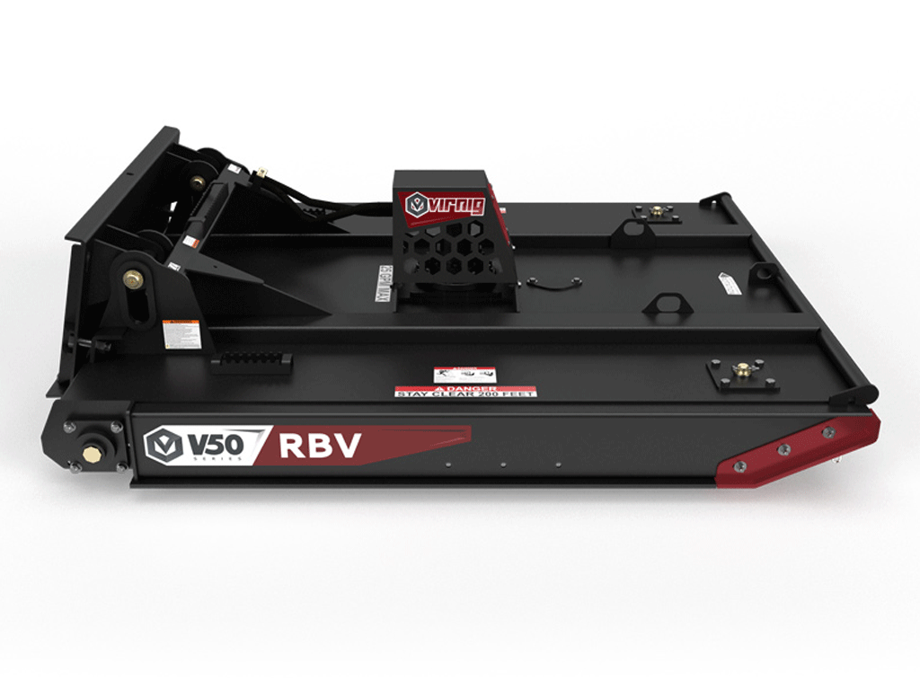 Virnig V50 Rotary Brush Cutter with Floating Deck for skid steers