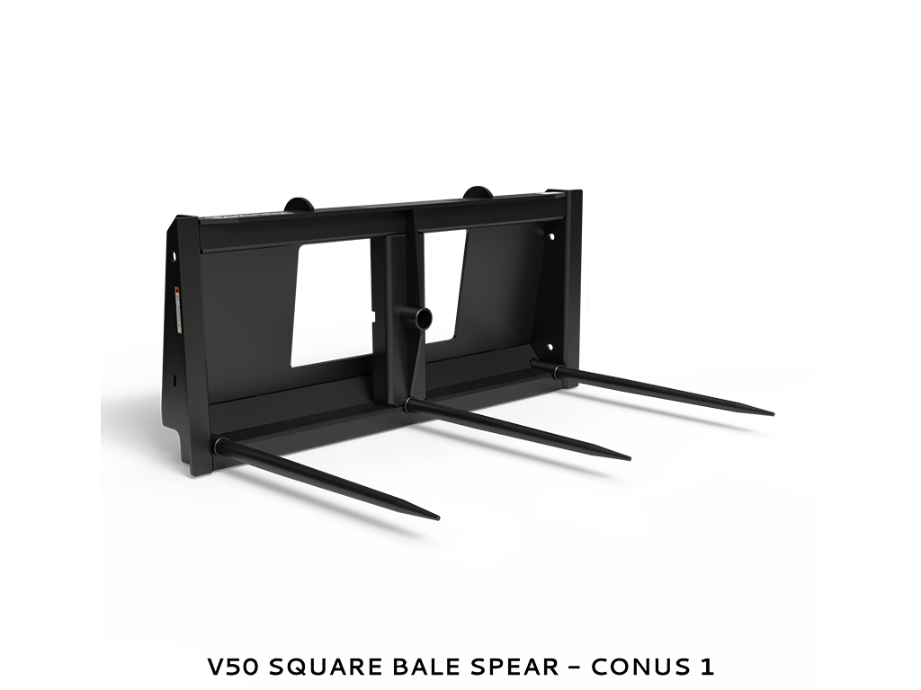 VIRNIG Bale Spears for skid steer loaders