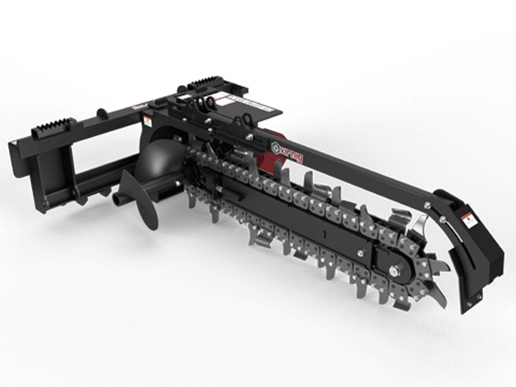 VIRNIG V60 zanjadora para minicargadora