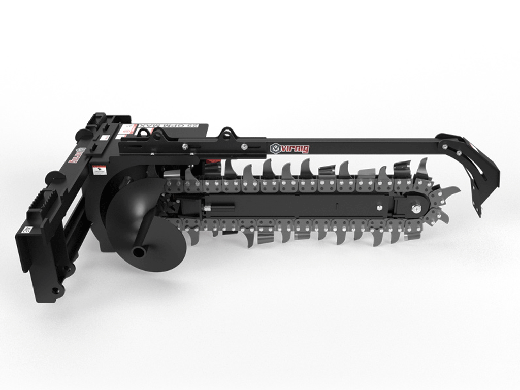 VIRNIG V60 zanjadora para minicargadora