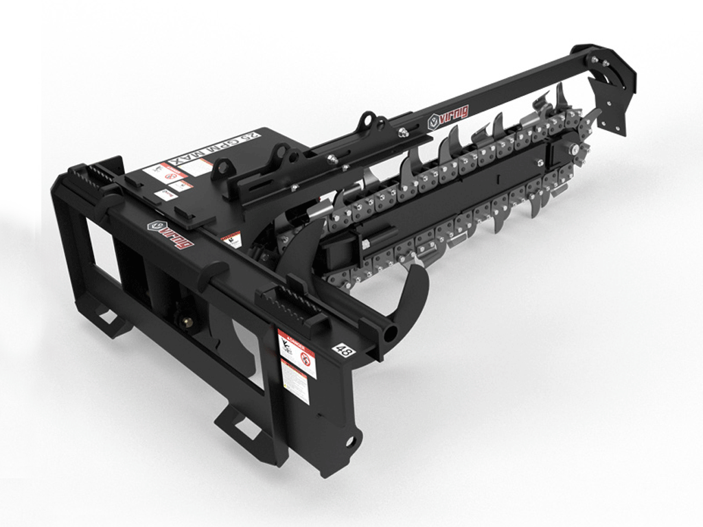 VIRNIG V60 zanjadora para minicargadora