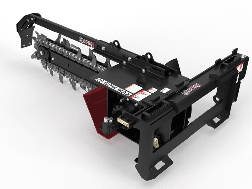 VIRNIG V60 zanjadora para minicargadora