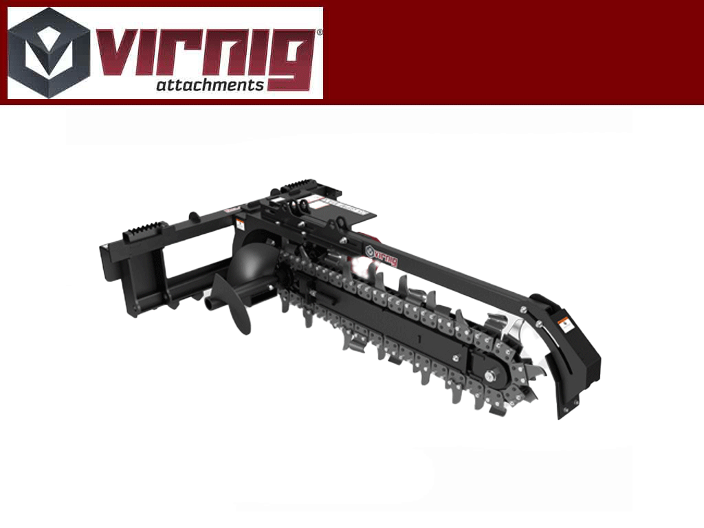 VIRNIG V50 trencher for skid steer