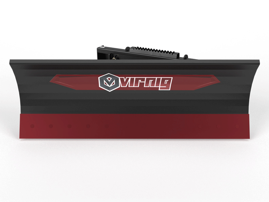 Virnig V50 Angle Snow Blade for machines with universal skid steer mount