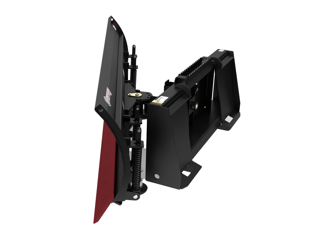 Virnig V50 Angle Snow Blade for machines with universal skid steer mount